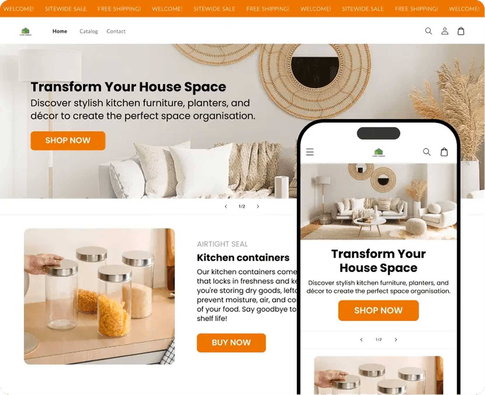 Home & Garden store theme preview